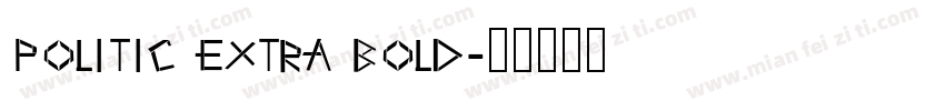 politic extra bold字体转换